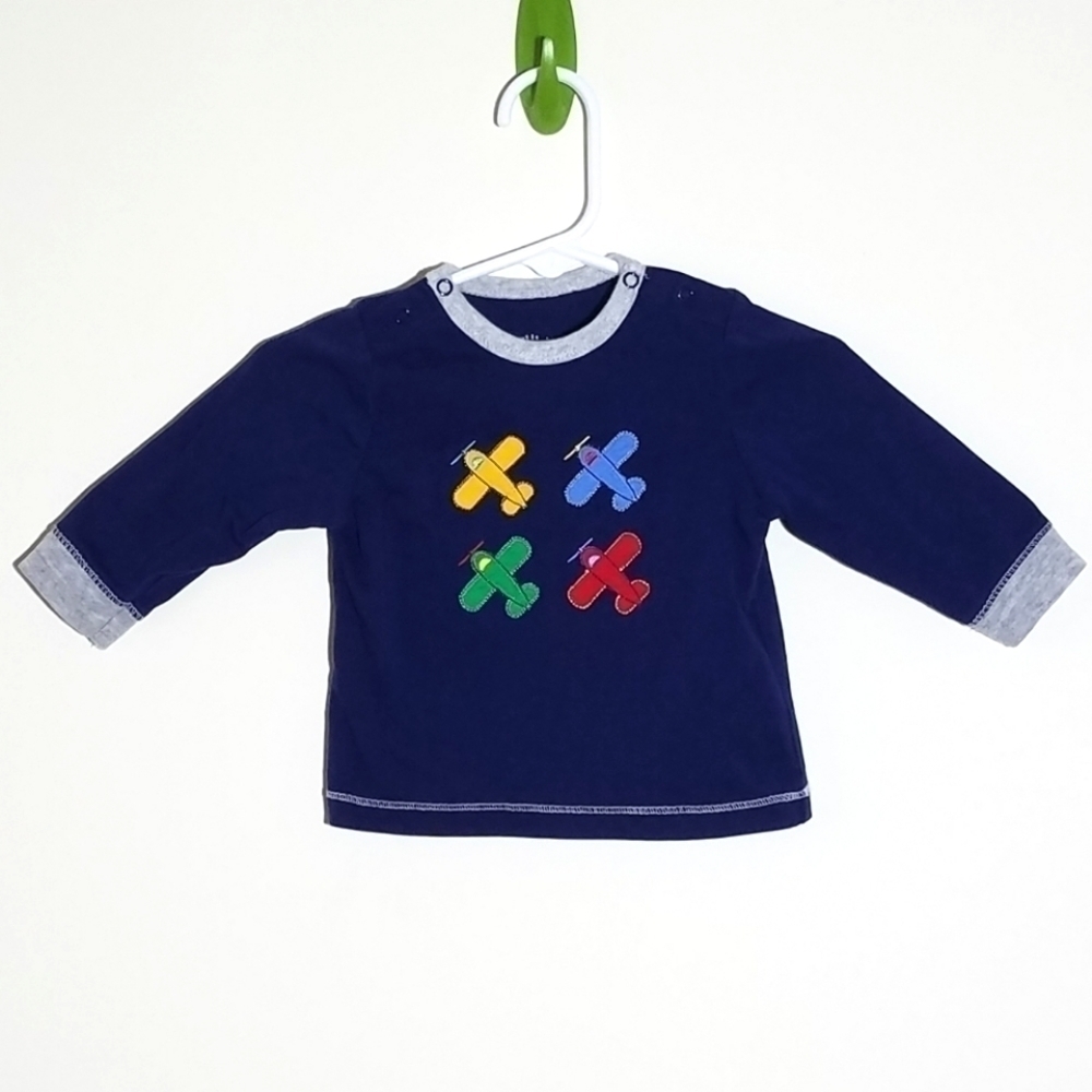 Little Me Airplane Shirt 6m